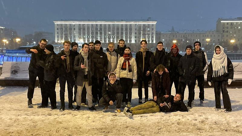 Студенты посетили каток в Парке Горького (25.01.2024)